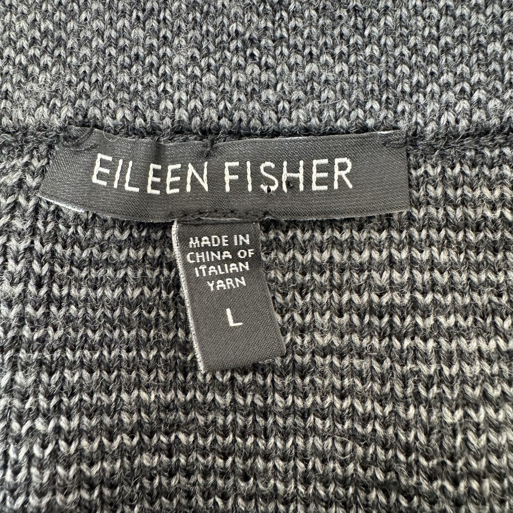 Eileen Fisher 100% Merino Wool Mini Skirt Womens Large Office Designer Slim $188 - Picture 4 of 8